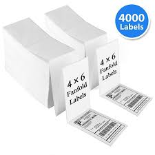 Now offering the 4 x 6 shipping and postage labels to be used with. 4x6 Inch 4000 Fanfold Direct Thermal Labels Perforated 2 Stacks Permanent Adhesive White Mailing Postage Address Shipping Labels Compatible With Zebra 2844 For Fedex Ups Walmart Com Walmart Com