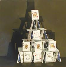 .this is a cool and easy way to make a house of cards.this is a cool and easy way to make a house of cards. The House Of Cards Stuck In Church