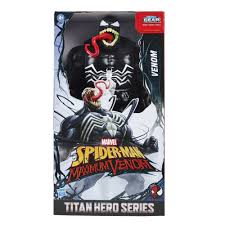 It includes a half venomized portrait, a fully venomized portrait, interchangeable tongues, multiple interchangeable hands, and articulated pincers on the chest. Spider Man Maximum Venom Titan Hero Venom Walmart Com Marvel Spiderman Spiderman Marvel