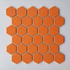 Hexagon tile provides a vintage look that's new again, making it a great choice for both old and new home designs. China 48 48mm Orang Yellow Honeycomb Hexagonal Ceramic Mosaic Tile Hexagonal For Decoration Kitchen Bathroom And Swimming Pool China Mosaic Mosaic Tile