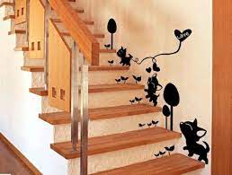 Probably, you just pay attention to the living room's walls, kitchen backsplash, and light fixtures. The Staircase Decorating Ideas With Paint Leftover Wallpaper And Wall Stickers Interior Design Ideas Ofdesign