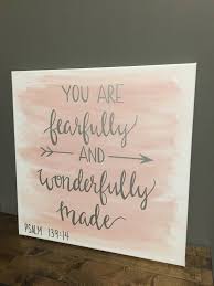 Check spelling or type a new query. Large Fearfully And Wonderfully Made Painted Canvas Canvas Painting Diy Diy Canvas Art Diy Canvas