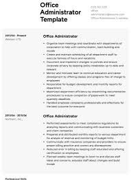 Microsoft word resume (cv) templates are easy to work with. Office Administrator Resume Samples All Experience Levels Resume Com Resume Com