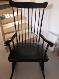 Rocking Chair Scandinave Noir La Brocante Occitane