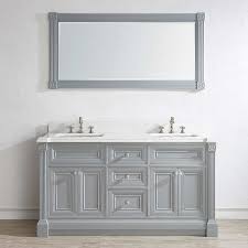 63 inch gray finish double sink