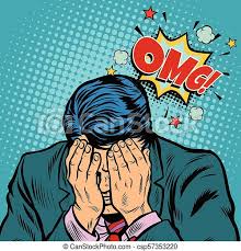 Watch short videos about #omg on tiktok. Omg Schande Geschaftsmann Pop Art Retro Vektor Illustration Comics Kitsch Zeichnung Canstock