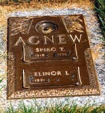 Grave Marker For Vice President Spiro Agnew Dulaney Valley Memorial Garden Baltimore Md Famous Tombstones Famous Graves Grave Marker