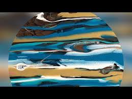 Amazing Morphing Process Kmart Mdf Mont Marte Acrylics Metallics Youtube Fluid Acrylic Painting Pouring Painting Easy Abstract Art