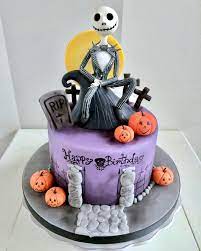 Nightmare before christmas themed birthday cake this cake design was recreated from a photo that was requested i made a few. 190 Tim Burton Cakes Ideas Halloween Cakes Nightmare Before Christmas Cake Cupcake Cakes