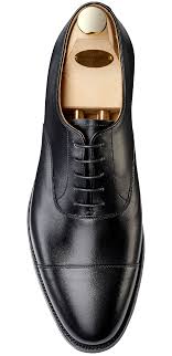 Connaught 2 Black Calf Crockett Jones Dress Shoes Men Calves Oxford Shoes