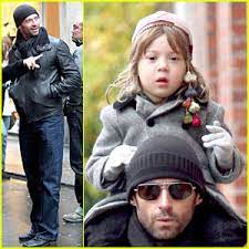 Hugh Jackman Is Paris Perfect Ava Jackman Celebrity Babies Deborra Lee Furness Hugh Jackman Just Jared