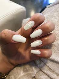 Nails White Acrylic Nails Water Nails Acrylic Nails Coffin Short Graduation Nails Homecoming Nails