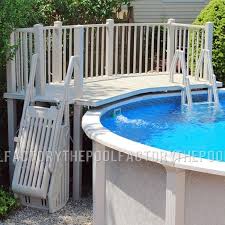 5 X13 5 Resin Pool Fan Deck With In Pool Ground To Deck Steps Swimming Pool Decks Pool Deck Plans Above Ground Pool Steps