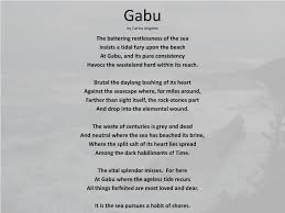 The battering restlessness of the sea. What Is The Text All About Gabu Know It Info