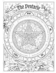 Book Of Spells Book Of Shadows Witch Coloring Pages Coloring Books