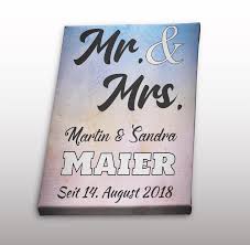Mit einem motiv einer serviette lassen sich tolle erfolge erzielen. Wandbild Mit Namen Leinwandbilder Mit Text Gestalten Mr Mrs Leinwand