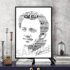BILLY BREMNER LUFC Leeds Utd Word Portrait Memorabilia/Collectable signed  #193 £7.69