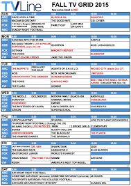 Fall Tv Grid 2015 What S On When And Versus What Fall Tv Tv Schedule Fall Tv Shows
