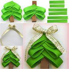 Wonderful Diy Cute Christmas Tree Hair Clip Christmas Hair Accessories Diy Hair Accessories Christmas Hair Bows