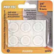 Small rubber pads or bumpers that adhere to either the glass or the table itself allow you to fix that pesky wandering tabletop yourself with little. Madico 19mm Clear Self Stick Protec Surface Savers 6 Pack