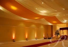 Ceiling Draping For Weddings Power To Personalize Your Wedding Fabric Ceiling Massage Therapy Rooms Massage Room