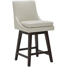 Check spelling or type a new query. Amazon Com Chita Counter Height Swivel Barstool Upholstered Faux Leather Bar Stool 26 Seat Height Creamy Gray Kitchen Dining