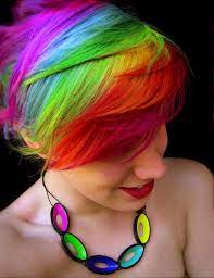 Rainbow Under Dye Short Rainbow Hair Short Rainbow Hair Rainbow Hair Color Hair Color