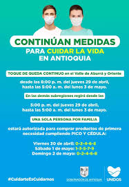 Consulte el pico y placa en bogotá para mayo de 2021. Asi Seran Las Restricciones En Antioquia Del 26 De Abril Al 3 De Mayo Gente Com Co