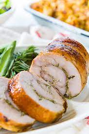 This method ensures wonderfully crispy skin and juicy, succulent meat. Slow Roasted Turkey Roulade Thanksgiving Turkey Roll The Flavor Bender