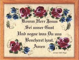 Germantableprayer German Table Table Prayer Prayers