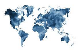 Watercolor World Map Wallpaper Water Color World Map World Map Wallpaper Map Wall Mural