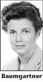 JERALDINE BAUMGARTNER Obituary (2012)