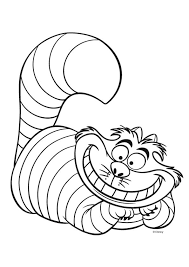 Irvikissa Varityskuva Cheshire Cat Colouring Lasten Oman Kirjakerhon Tulostettavat Varitysk Disney Coloring Pages Cat Coloring Page Alice In Wonderland Party