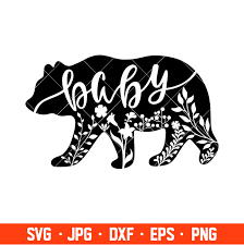 Download Floral Baby Bear Svg Mom Life Svg Mother S Day Svg Family Svg Cricut Silhouette Vector Cut File Ovalery