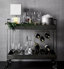 Libations Carbon Bar Cart Wohnzimmer Bar Goldener Servierwagen Herrenzimmer Einrichten