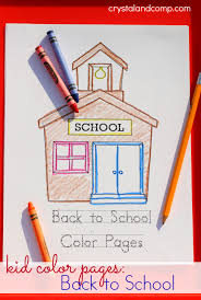 The coloring pages depicting various forms of houses are interesting to dwell on as they give you plenty of opportunities to try out diverse color shades. Kid Color Pages Back To School Theme