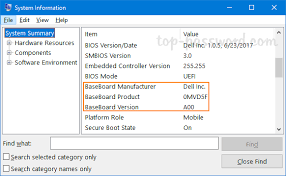 Jan 28, 2021 · type system information on the search box at the taskbar and open the system information app. 3 Methods To Check Your Motherboard Model In Windows 10 Password Recovery