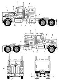 1989 kenworth k100 e cat 3406 b model 425 hp cat. Kenworth W900 Blueprint Download Free Blueprint For 3d Modeling Kenworth W900 Kenworth Blueprints