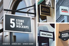 Store Shop Sign Logo Mockup Sign Mockup Logo Mockup Shop Signs