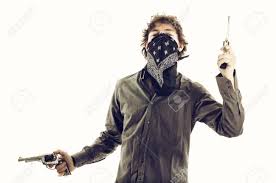 We print the highest quality bandit masks on the internet. Bandit With Mask And Guns Stock Photo Picture And Royalty Free Image Image 17657422