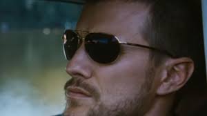 Sunglasses worn by The Hunter (Patrick Heusinger) in Jack Reacher: Never Go  Back