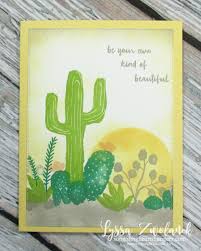 Adhere to the card front. 62 Flowering Desert Su Ideas Stampin Up Cards Cards Handmade Cactus Stamp