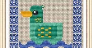 Free guide to cross stitch booklet. Duck Free And Easy Printable Duck Cross Stitch Pattern Free Cross Stitch Pattern