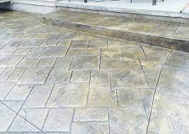 This option will give you a diamond pattern, but it will be old granite stamped concrete. Notched Old English Ashlar Slate Palermo Concrete Inc