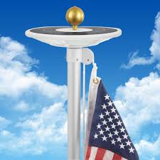 Solar Flagpole Light Top Mounted The Flag Factory