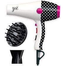 Walmart Zoe Black W White Polka Dot Hair Dryer Zo601bwdry Hair Dryer Bonnet Hair Dryer Dryer