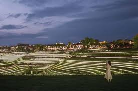 大地指纹 奢香古镇古彝梯田 稻城景观 outdoor farmland terrace