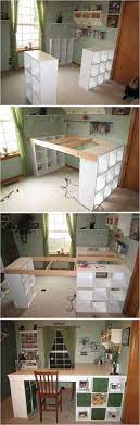 A diy craft desk like one of these can really kick up your creativity to the next level! Creative Ideas Diy Customized Craft Desk Ikea Craft Room Craft Room Desk Craft Room Tables
