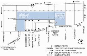 The project includes a new bridge between windsor, ontario and detroit, michigan, ports of entry of both sides of the border and the reconfiguration of a. Gordie Howe International Bridge Project Permanent Road Closures In Effect