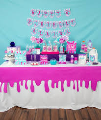 Slime Party Decorations Instant Download Slime Birthday Party Printable Slime Birthday Party Slime Decorations By Printable Studio In 2021 Slime Birthday Slime Party Party Decorations